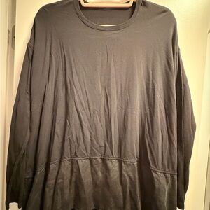 Lululemon Athletica Charcoal Long Sleeve Shirt